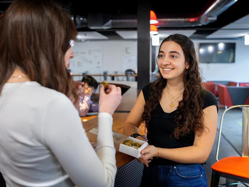 Students talking